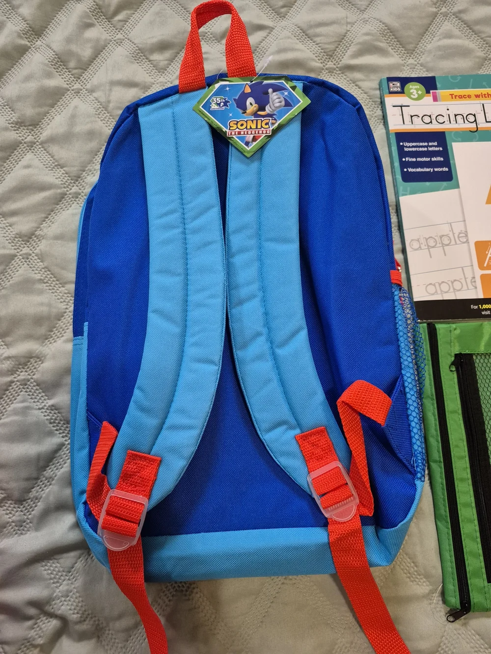 Sonic The Hedgehog Kids Backpack –Bundle Back To School Supplies